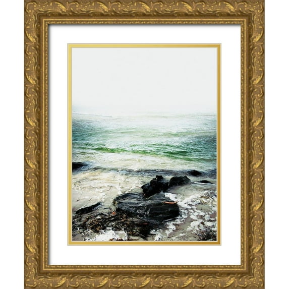 Urban Epiphany 25x32 Gold Ornate Wood Framed with Double Matting Museum Art Print Titled - Coastline 2