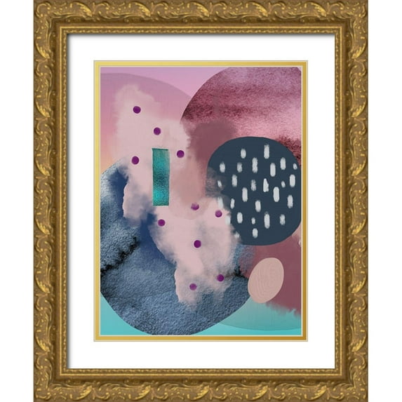 Urban Epiphany 25x32 Gold Ornate Wood Framed with Double Matting Museum Art Print Titled - Floating 2