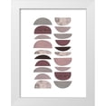 thumbnail image 1 of Urban Epiphany 25x32 White Modern Wood Framed Museum Art Print Titled - Mid Century ColorDew Burgundy 4, 1 of 4