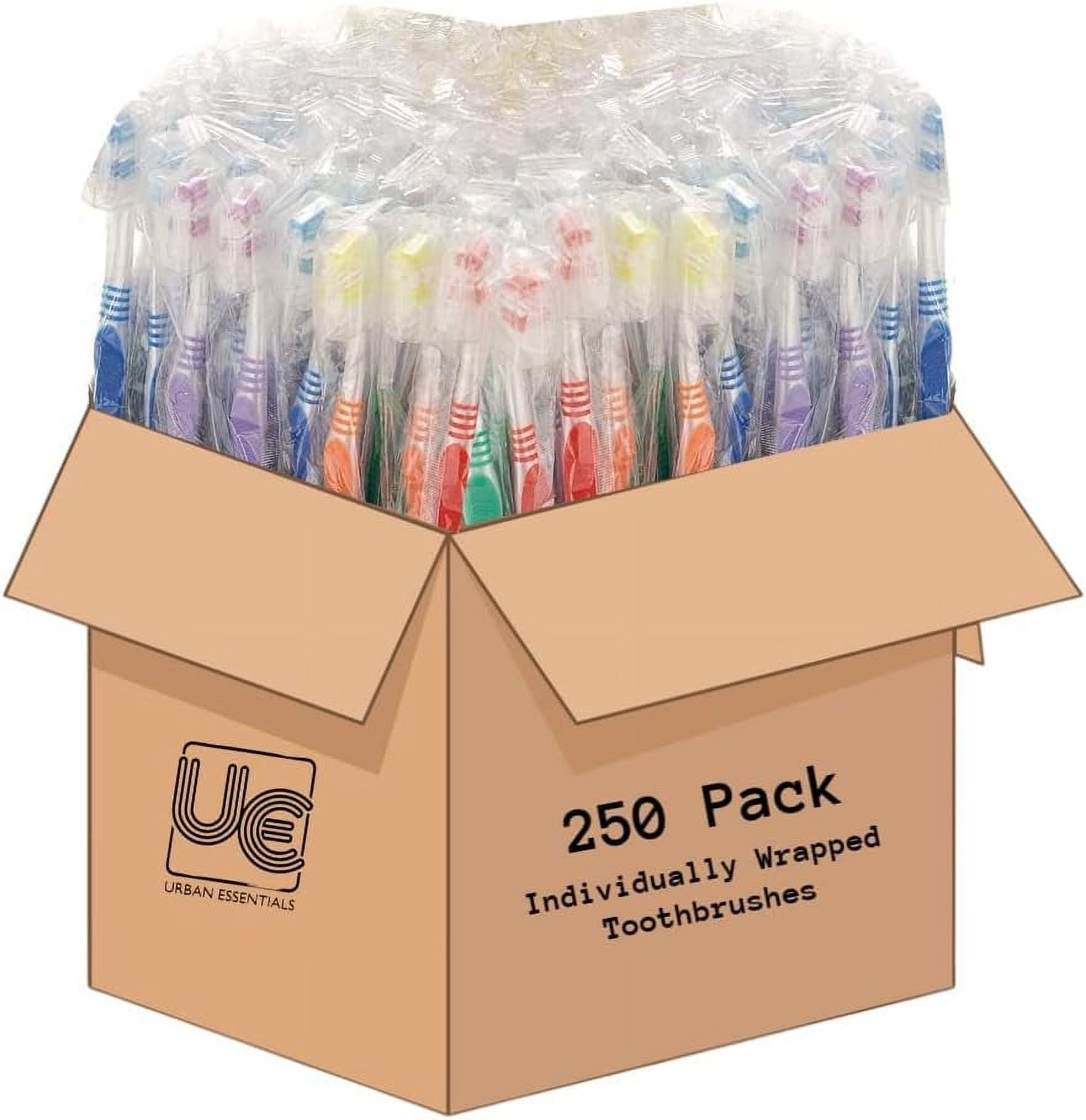 Urban Essentials Bulk Toothbrush Pack with Covers Individually