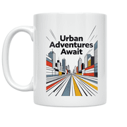 Urban Exploration Art - Adventure Seeker - 11 oz Ceramic Coffee Mug
