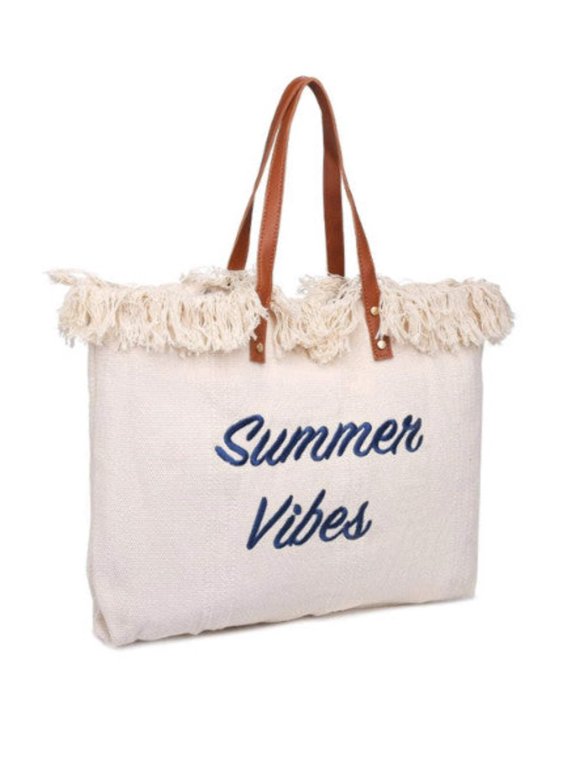 Urban Expression Summer Vibe Big Tote Beach Bag - Women's Summer Tote Bag