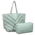 thumbnail image 1 of Urban Expressions 13080 ROME-seafoam vegan leather handbag, 1 of 2