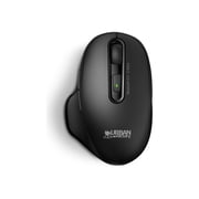 Urban Factory BTM10UF Onlee Pro Dual Cordless Rechargeable Computer Mouse, Ergonomic, 6 Buttons, Bluetooth and 2.4 GHz, Black