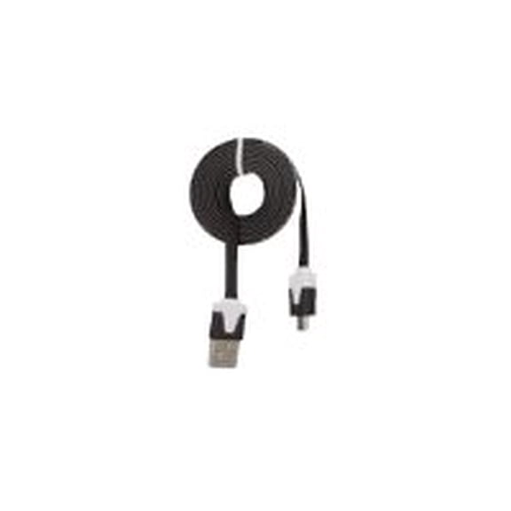 Urban Factory CBL85UF Urban Factory Flat Micro USB cable - USB for Tablet, Smartphone - 3.28 ft - 1 x Type A Male USB - 1 x Micro USB - Black