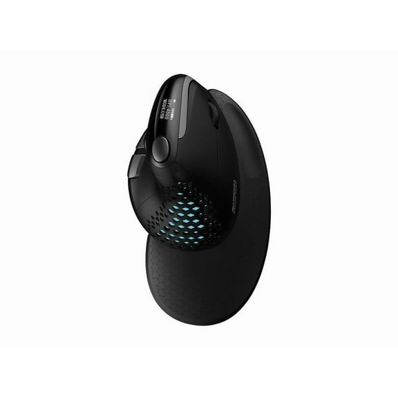 Urban Factory ERGO MAX EPM50UF Mouse - Optical - Cable/Wireless - Bluetooth/Radio Frequency - 2.40 GHz - Black - USB Type C - 4000 dpi - Scroll Wheel - 7 Button(s) - Right-handed