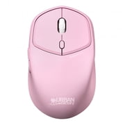 Urban Factory ONLEE COLOR Wireless 1600 DPI Ambidextrous Mouse, 6 Buttons, Bluetooth, Light Pink