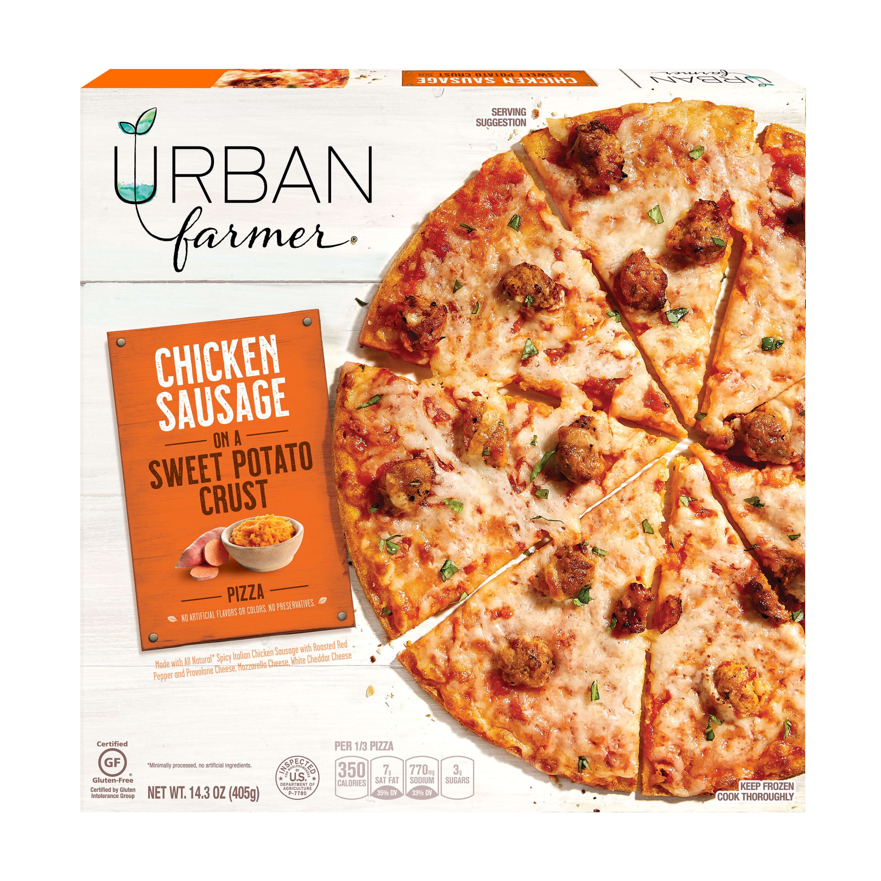 Chicken & Bbq Sauce Thin Crust Pizza, 14.3 oz at Whole Foods Market