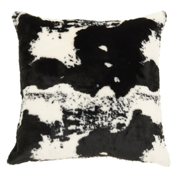 Urban Faux Cowhide Poly Filled Throw Pillow