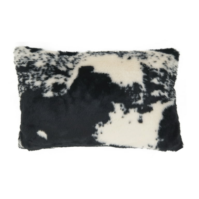 Urban Faux Cowhide Throw Pillow Cover
