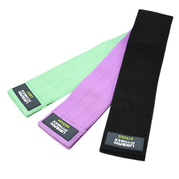 Urban Fitness Equipment Fabric Resistance Band Set (Pack of 3)