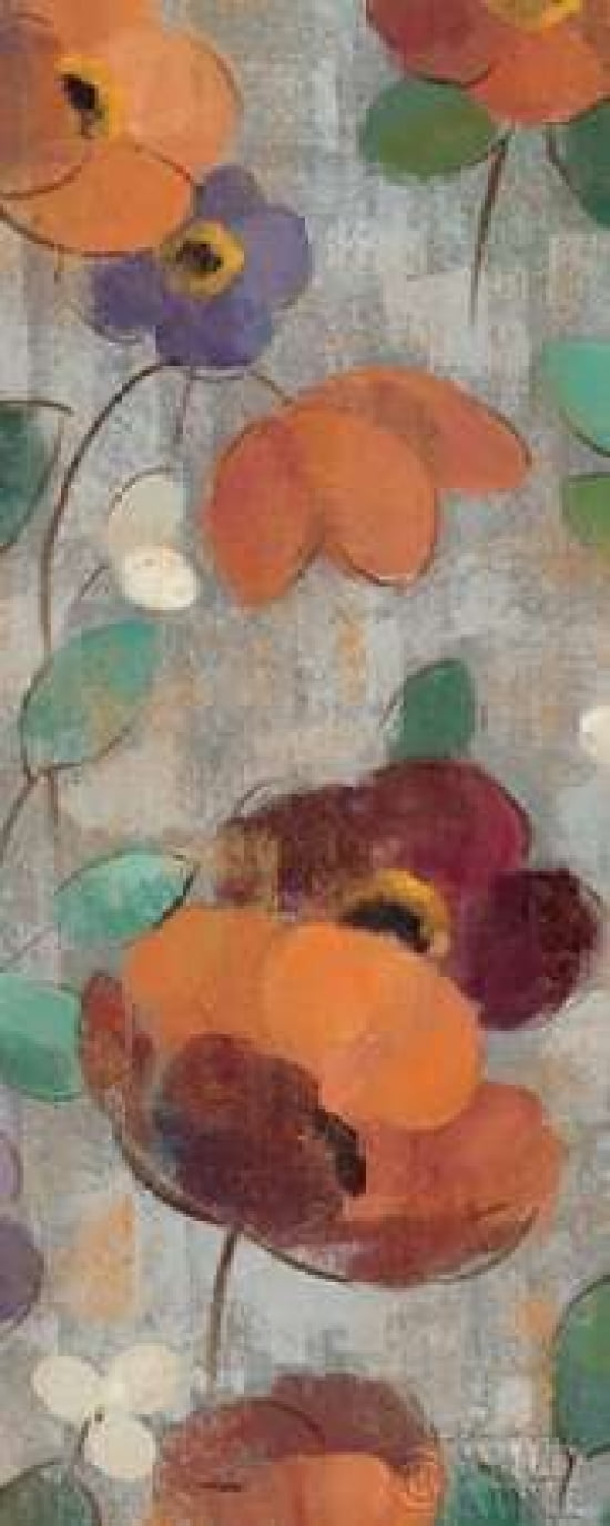 Urban Floral Panel II Canvas Art - Silvia Vassileva (24 x 48)