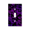 thumbnail image 1 of Urban Flow Purple Black Light Switch Plate Cover, 1 of 1