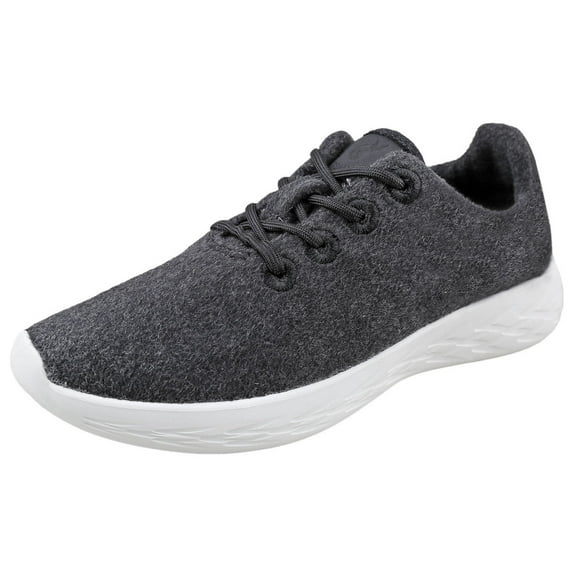 Urban Fox Mens Parker Wool Sneakers | Wool Shoes | Runners Running Shoes | Walking Shoe for Men Charcoal/White 8 M US