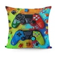 thumbnail image 1 of Urban Game Controllers Street Style Design by Daphne Polselli Throw Pillow,  Multi-Color, 1 of 5