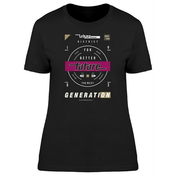 Urban Generation Graphic T-Shirt Women -Image by Shutterstock, Female Large