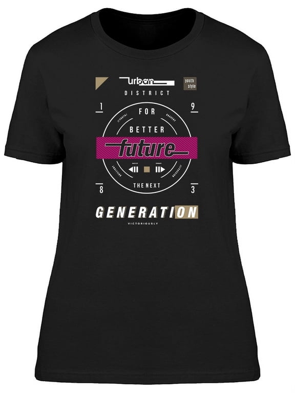 Urban Generation Graphic T-Shirt Women -Image by Shutterstock, Female Medium