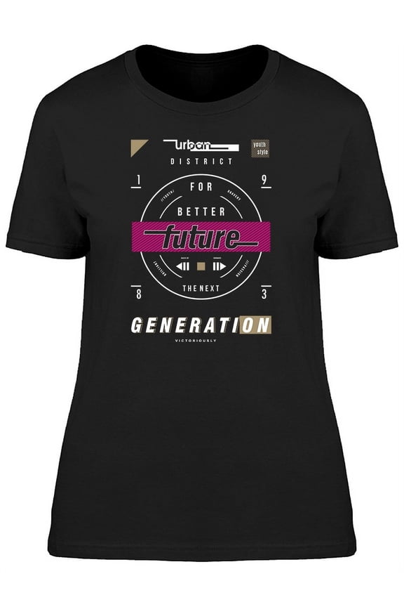 Urban Generation Graphic T-Shirt Women -Image by Shutterstock, Female x-Large