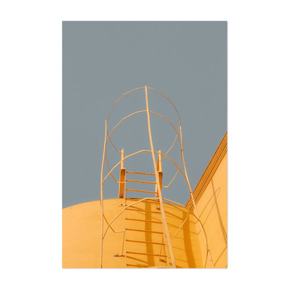 Urban Geometry 09 - Buenos Aires Argentina Photography Industrial Architecture Minimalist Geometric Abstract Modern Art Bauhaus Unframed Wall Art Print 40 x 60 inches
