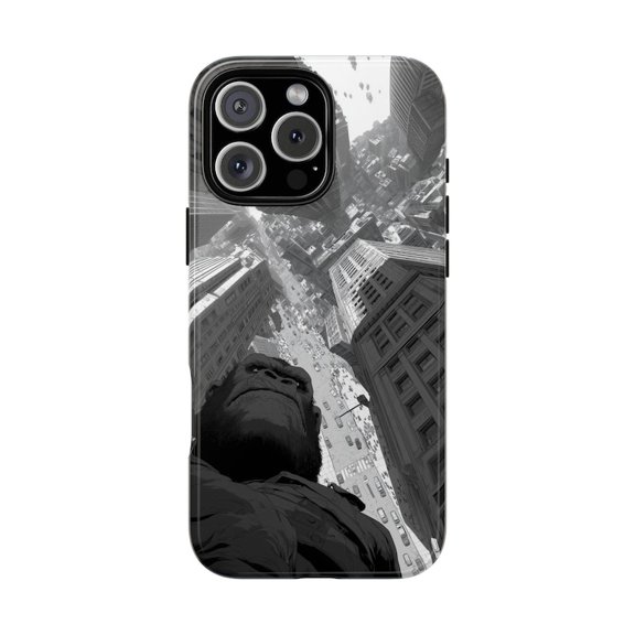 Urban Gorilla Skyline Art Tough Case for iPhone 17 16 15 14 13 12 11 Pro Max