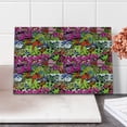 thumbnail image 1 of Urban Graffiti Cutting Board, Arrow Pierced Bubbly Hearts and Skull Detailed Sharp Edged Shapes Street Art, Decorative Tempered Glass Cutting and Serving Board, in 3 Sizes, by Ambesonne, 1 of 5