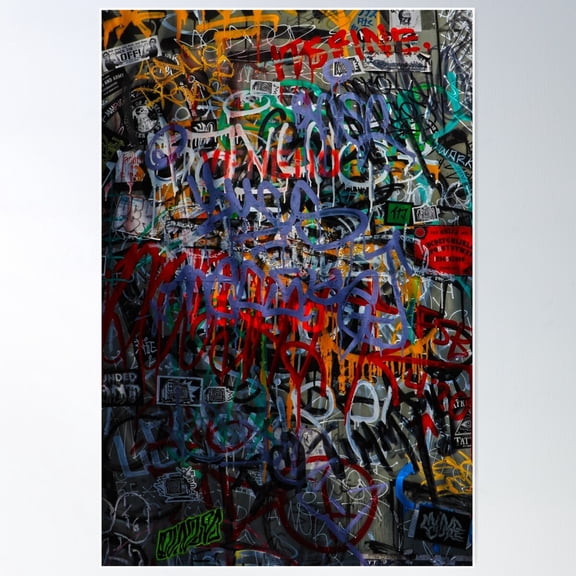 Urban Graffiti Poster Wall Art, Modern Wall Decor For Living Room Bedroom, 8x12 UNFRAMED