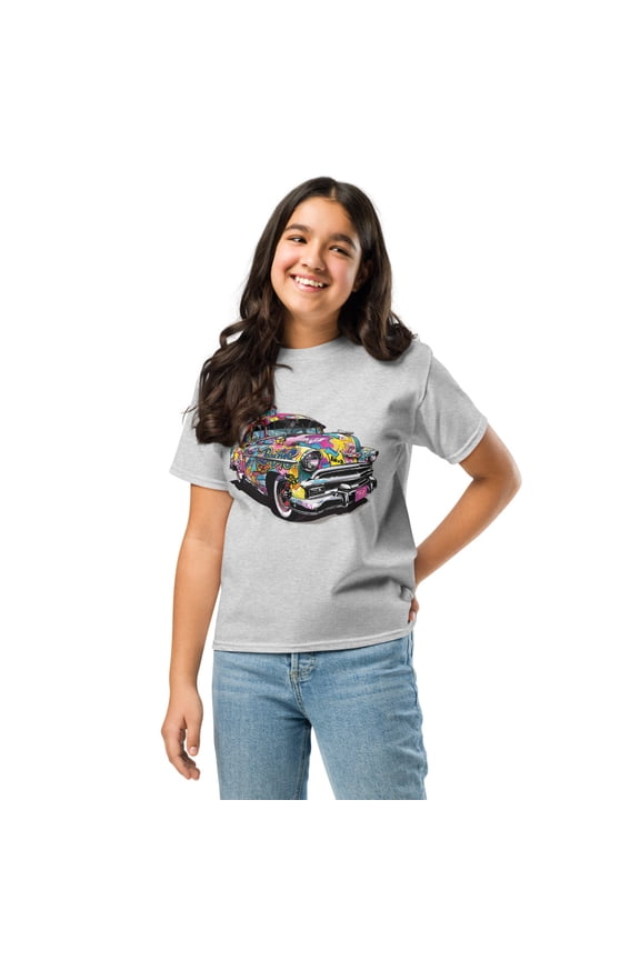 🎨 Urban Graffiti Style T-Shirt – Bold, Colorful Streetwear Fashion - Youth classic tee (Sport Grey, XL)
