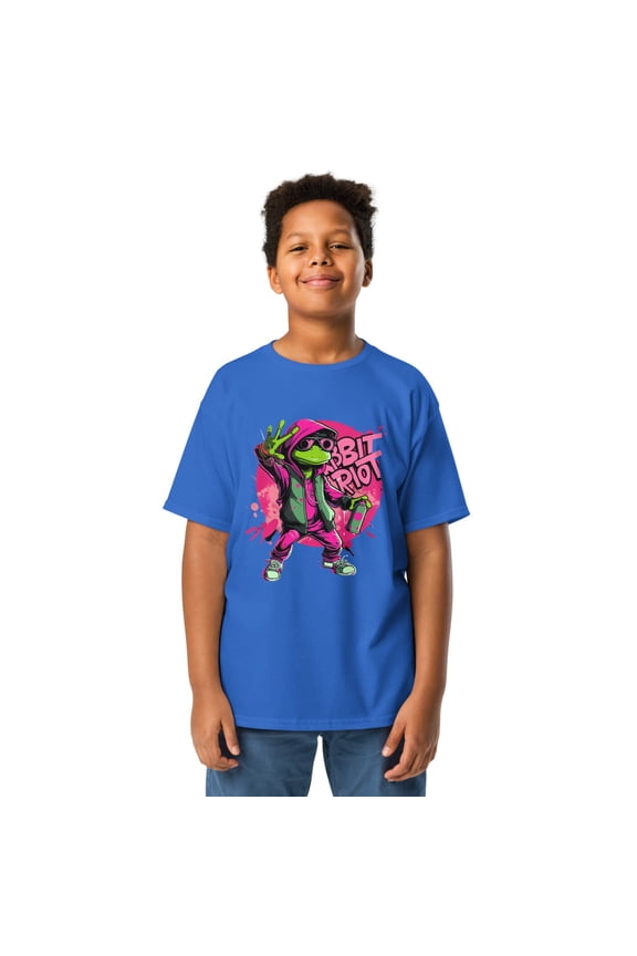 🎨 Urban Graffiti Style T-Shirt – Bold, Colorful Streetwear Fashion - Youth classic tee copy (Royal, XL)