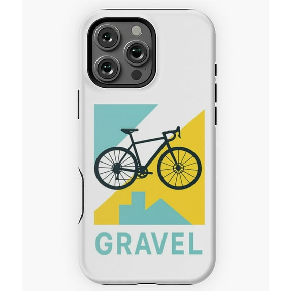Urban Gravel Modern Cycling Artwork Phone Case for iPhone 16 15 14 13 12 11 Pro Max