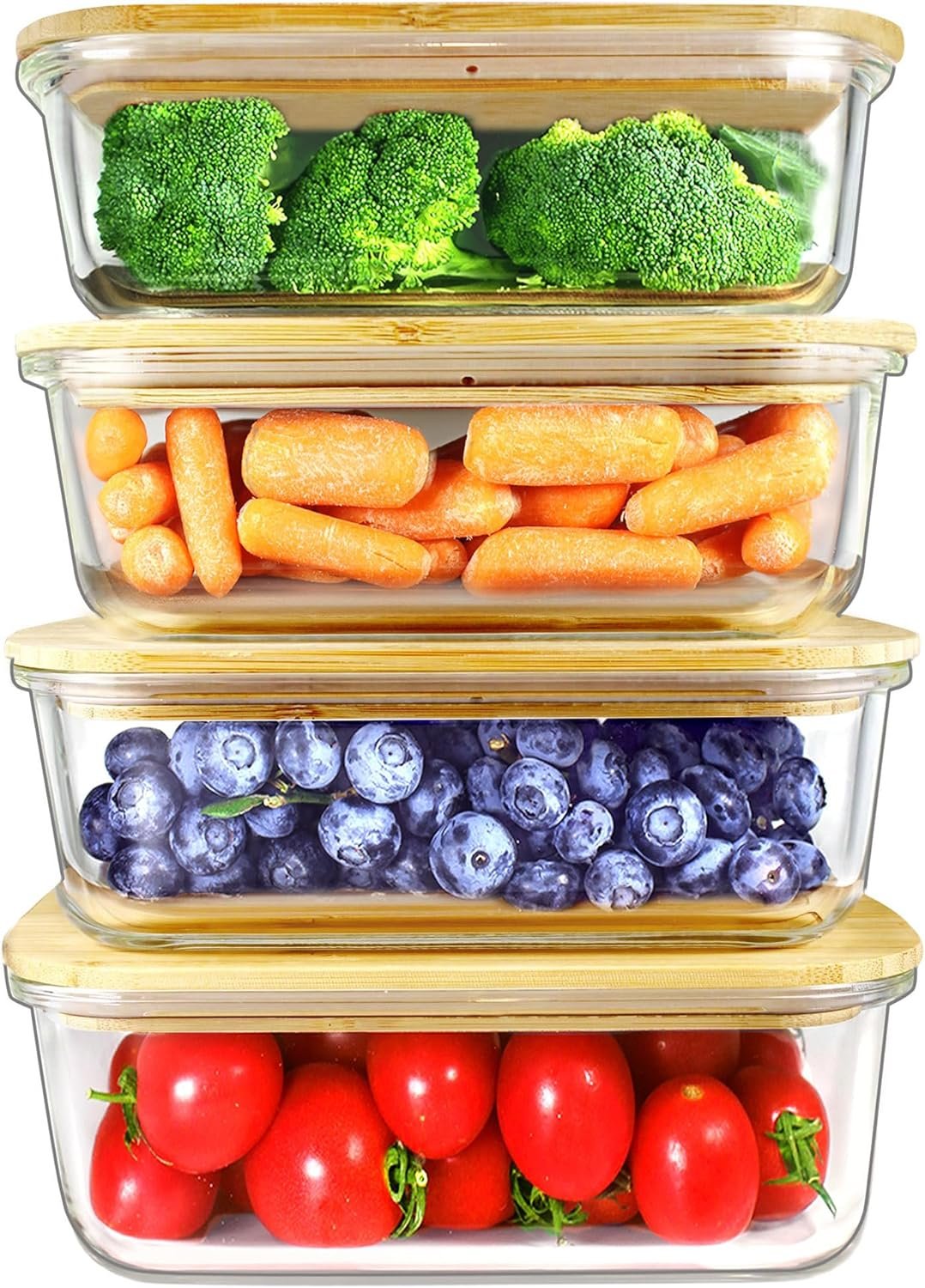 (Set of 3) Chef's 1st Choice Microwave Food Storage Tray Containers 3