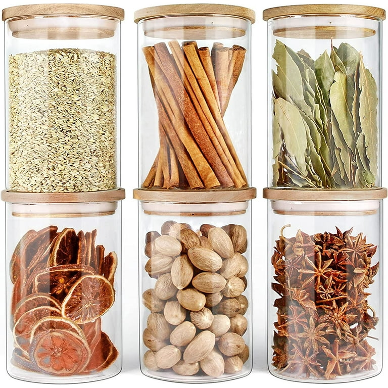 Better Homes and Gardens, Glass Food Storage Jar With Acacia Wood