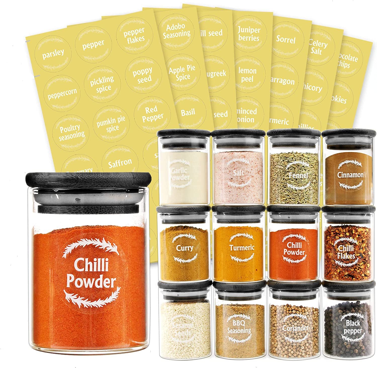 Olde Thompson 48 Individual Spice Jar Labels