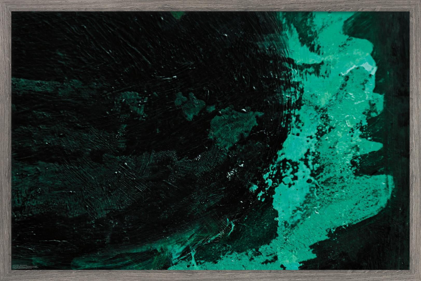 Urban - Green Splatter Wall Poster, 14.725" x 22.375", Framed
