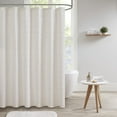 thumbnail image 1 of Urban Habitat Brooklyn Cotton Jacquard Pom Pom Shower Curtain in Ivory, 1 of 4
