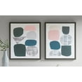 thumbnail image 1 of Urban Habitat Grey Rock Garden Gel Coat Framed Canvas 2 Piece Set in Multi, 1 of 8
