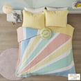 thumbnail image 1 of Urban Habitat Kids Cotton Twin/Twin XL Quilt Set and Derco Pillow Yellow Rainbow Sunburst Reversible Coverlet, 1 of 5