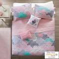 thumbnail image 1 of Urban Habitat Kids Twin Reversible Cotton Child Quilt Set with Decor Pillows 4-Piece Pink Coverlet, 1 of 5