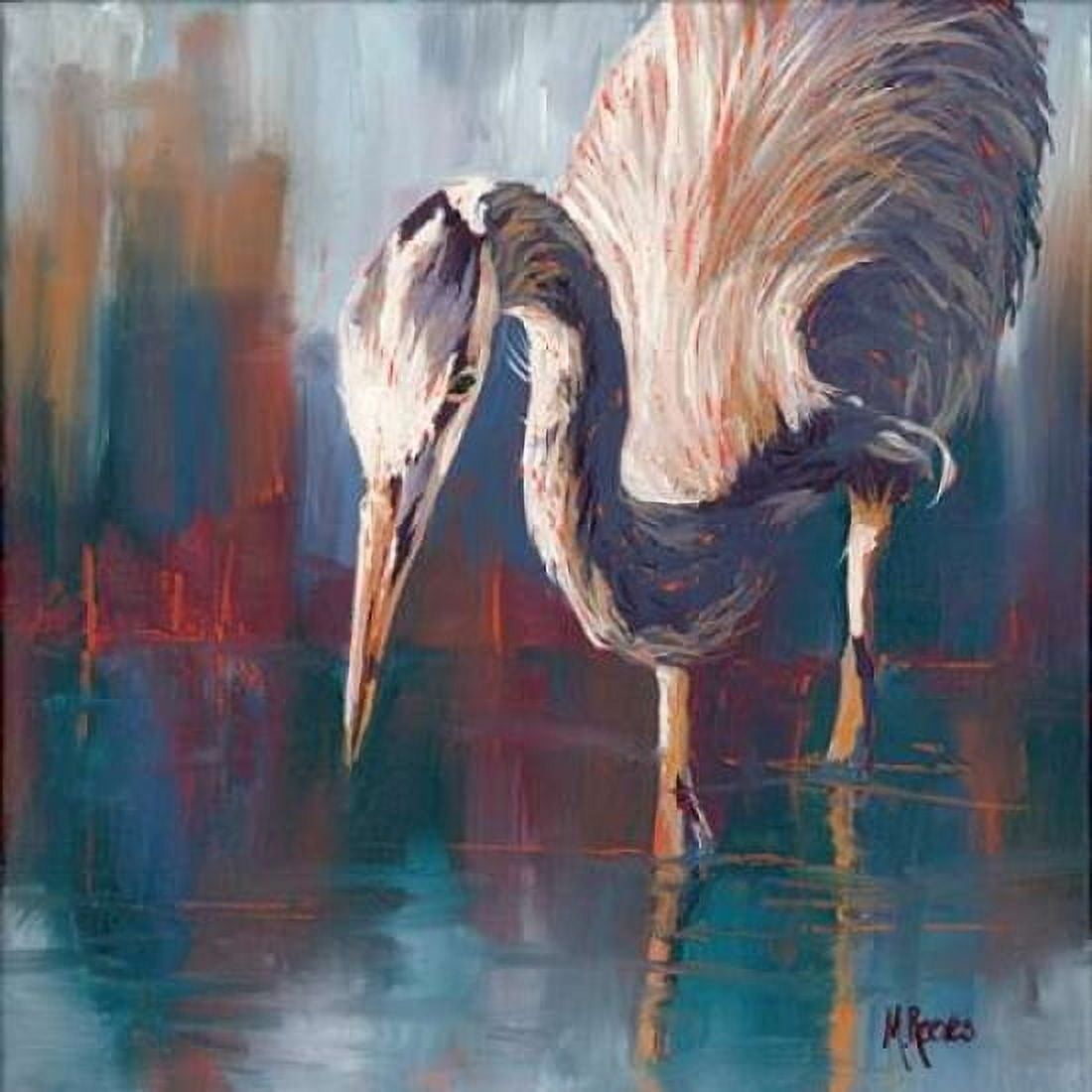 Urban Heron Canvas Art - Molly Reeves (24 x 24)