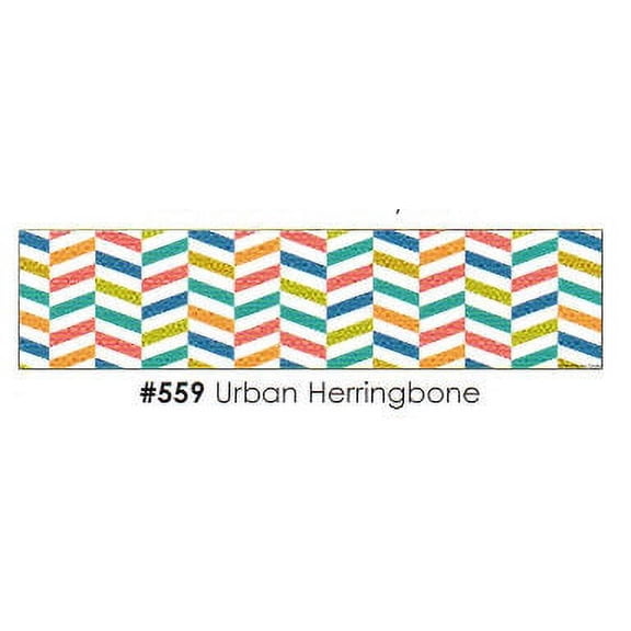 Urban Herringbone 3 Strips Edible Frosting Photo Cake Border Decoration