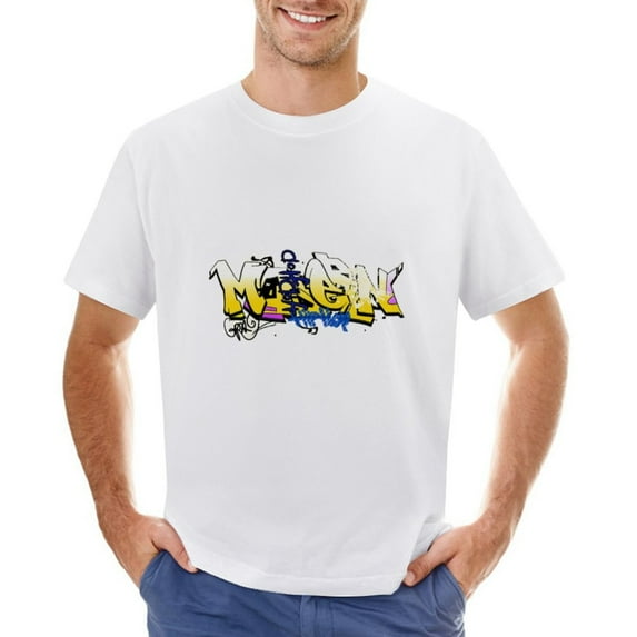 Urban Hip Hop Men’s T-Shirt 100% Cotton Casual Short Sleeve Tops Gift Tee White 4XL