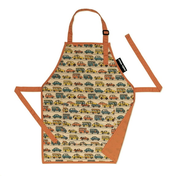 Urban Infant Little Helper Kids Apron - Children's Cooking Art Gardening - Toddler Boys and Girls - Traffic
