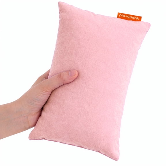 Urban Infant Pipsqueak Tiny | Small Pillow with Name Tag - Mini Size 11" x 7" x 2.5" - Machine Washable - Great for Little Kids, Travel, Neck, Lumbar, Dogs, Preschool and Daycare - Pink