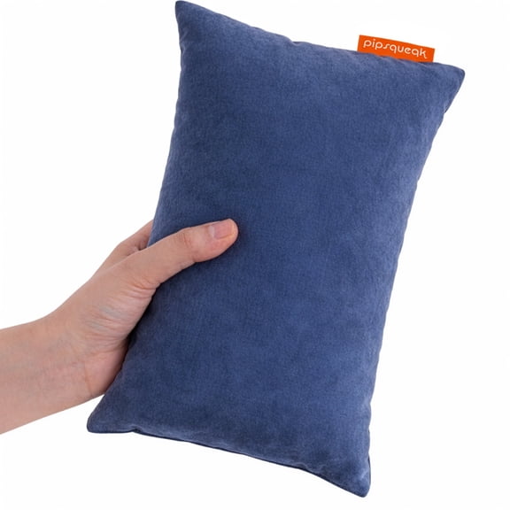 Urban Infant Pipsqueak Tiny | Small Pillow with Name Tag - Mini Size 11" x 7" x 2.5" - Machine Washable - Great for Little Kids, Travel, Neck, Lumbar, Dogs, Preschool and Daycare - Blue