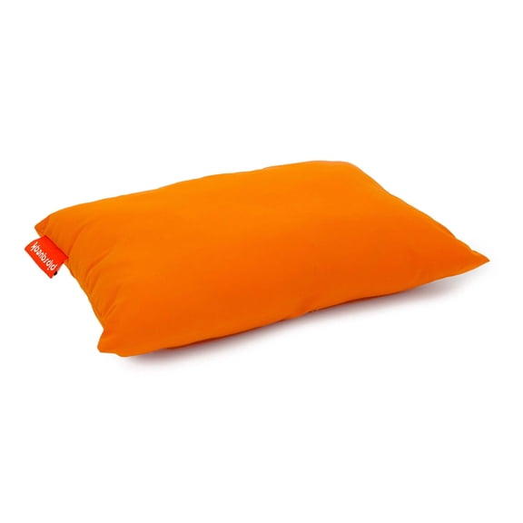 Urban Infant Pipsqueak Tiny | Small Pillow with Name Tag - Mini Size 11" x 7" x 2.5" - Machine Washable - Great for Little Kids, Travel, Neck, Lumbar, Dogs, Preschool and Daycare - Orange