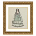 thumbnail image 1 of Urban Janke 15x17 Gold Ornate Wood Frame and Double Matted Museum Art Print Titled - Biant Commerks Fashion 6 (1908), 1 of 4
