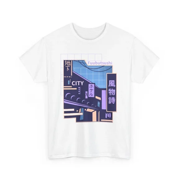 Urban Japanese City Concept T-Shirt S-5XL, Japanese Street Shirt Birthday Gifts; For Men & Women