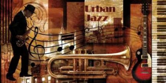 Urban Jazz Canvas Art - Paul Robert (10 x 20)