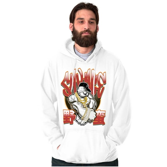 Urban Kanji Popeye Savage Cartoon Hoodie Sweatshirt Women Men Brisco Brands X