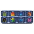thumbnail image 1 of Urban Kitchen Mat, Building with Colorful Windows in the Snowy Winter Night Time Illustration Image, Plush Decorative Kitchen Mat with Non Slip Backing, 47" X 19", Multicolor, by Ambesonne, 1 of 1
