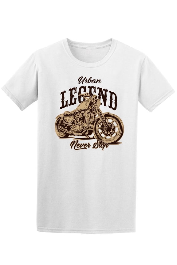Urban Legend Never Stop T-Shirt Men -Image by Shutterstock, Male 3X-Large
